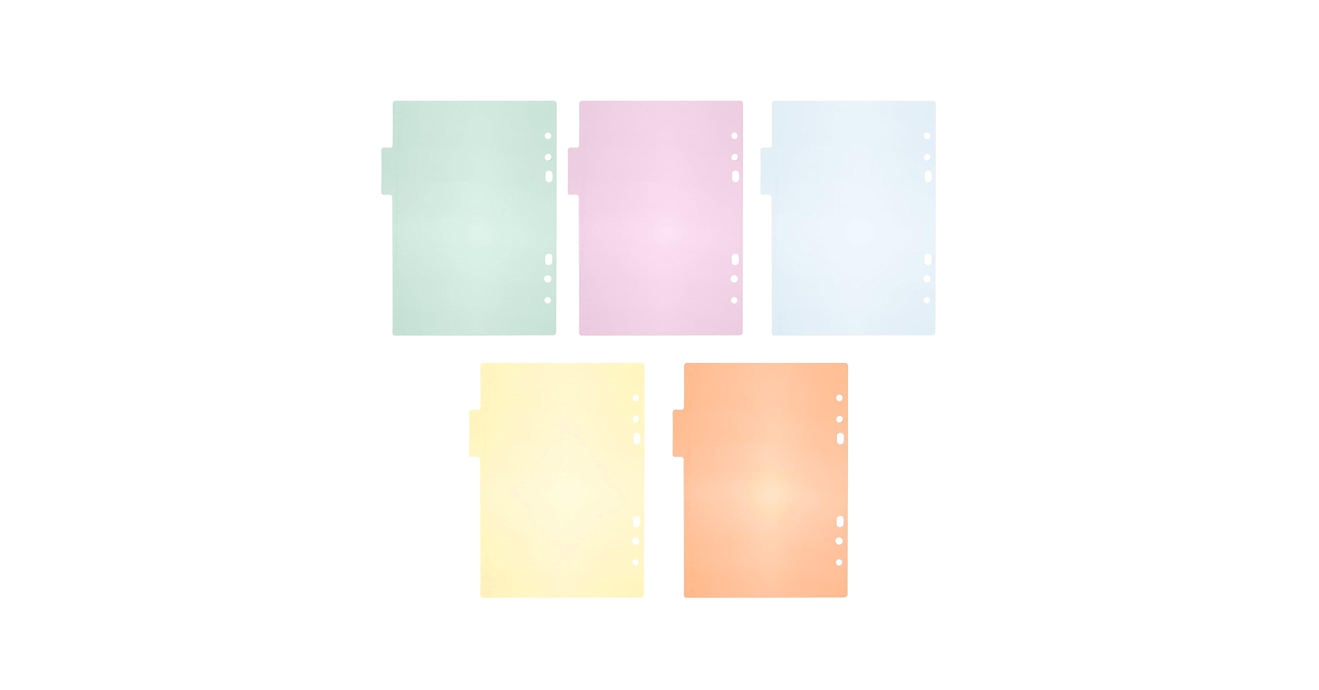 Amazon | Ciieeo 仕切りカード インデックス シート a5 6穴