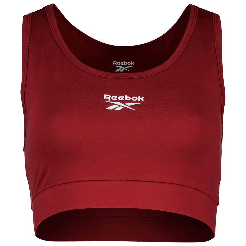 Reebok Piper Scoop Neck Small Logo Bra Top