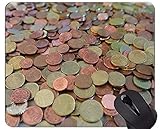 YENDOSTEEN Alfombrillas de ratón Personalizadas, Monedas de dólar Papel Dólar Base de Goma Antideslizante Alfombrilla de ratón