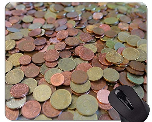 YENDOSTEEN Alfombrillas de ratón Personalizadas, Monedas de dólar Papel Dólar Base de Goma Antideslizante Alfombrilla de ratón