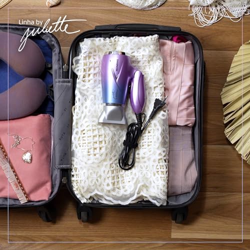 Secador de Cabelo By Juliette, Mondial, Azul/Rosa, 1200W, Bivolt - SCT-JU-03