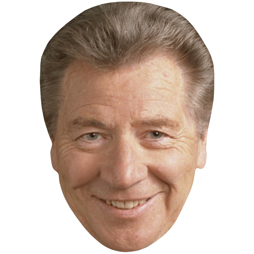 Walter Bygraves (Smile) Celebrity Mask, Flat Card Face, Fancy Dress Mask