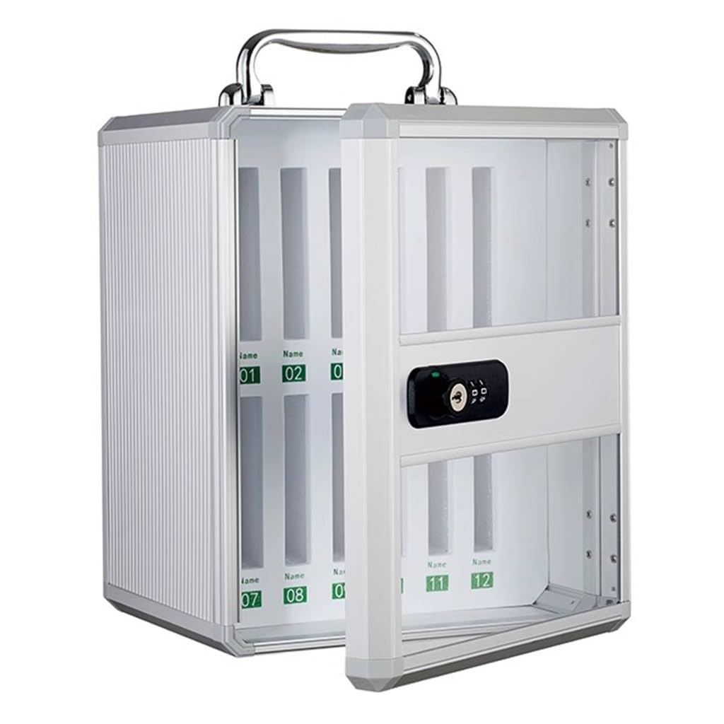 Easnuroz Cell Phones Storage Cabinet Phone Locker With Combination Lock Mobile Phone Lockbox With Key For Classroom Office Exam(12)