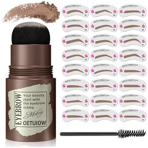 Oetuiow Eyebrow Stamp And Eyebrow Stencil Kit cover
