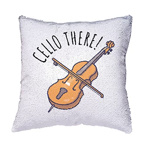 Coussin Sequin Violoncelle Paillettes d'Artiste pour Déco Raffinée - 4
