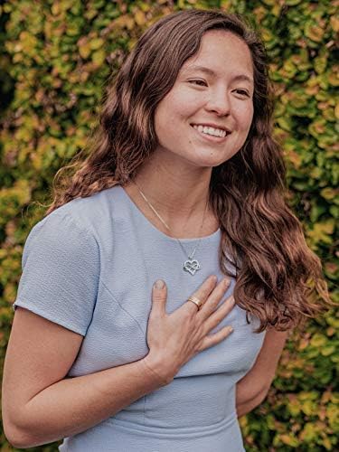 image for JES & JANI Infinity Heart Necklace for Women, Love Heart Pendant with 