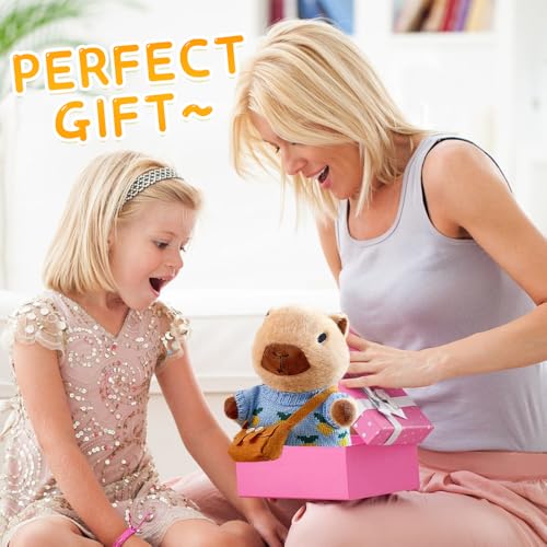 Peluche Capibara 9 en 1 ideal como regalo para niños con complementos de juego 6