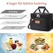 Lifewit Medium Lunch Bag Insulated Lunch Box Soft Cooler Cooling Tote for Adult Men Women, Black 12-Can (9L)