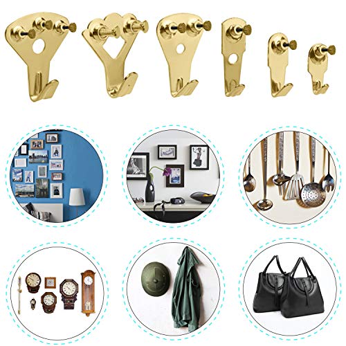 130Pcs Picture Hangers, Defabee Premium Photo Frame Hooks Kit, Heavy Duty Picture Photo Picture Hanging With Nails For Wall Mounting, Picture Wall Hangers Holds 10-100 Lbs #TOP3