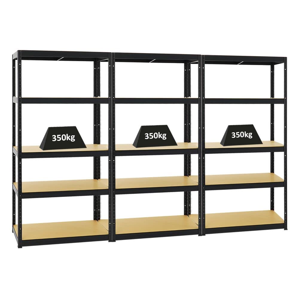 PROREGAL Mega Deal 3er-Set Schwerlastregale Slim Elephant 180x90x45cm