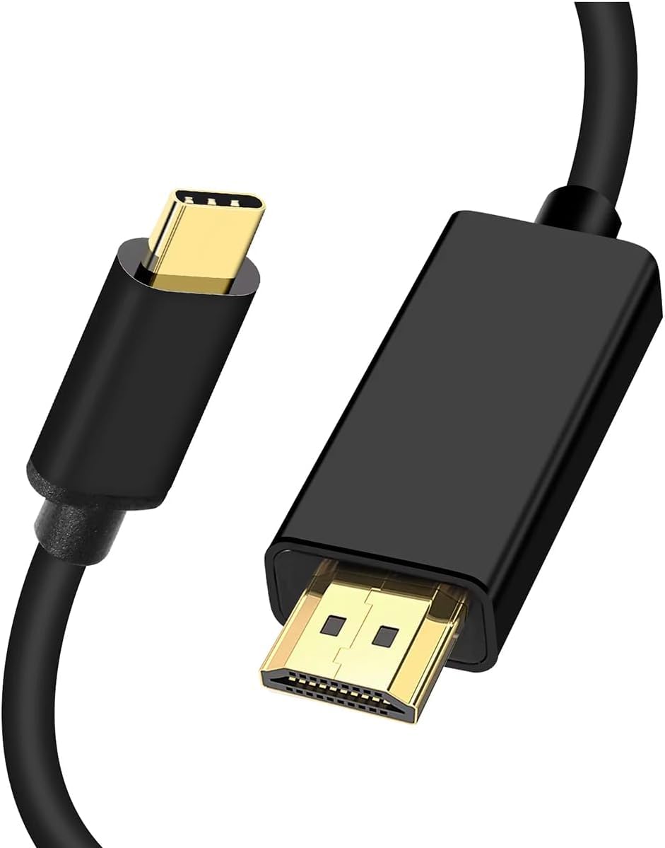 Adaptador USB-C para HDMI 4K, Cabo Conversor Tipo C para Espelhamento, Compatível com