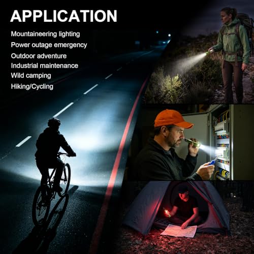 backagain LED Flashlight Rechargeable,High Lumens Super Bright Flash Light - image 8