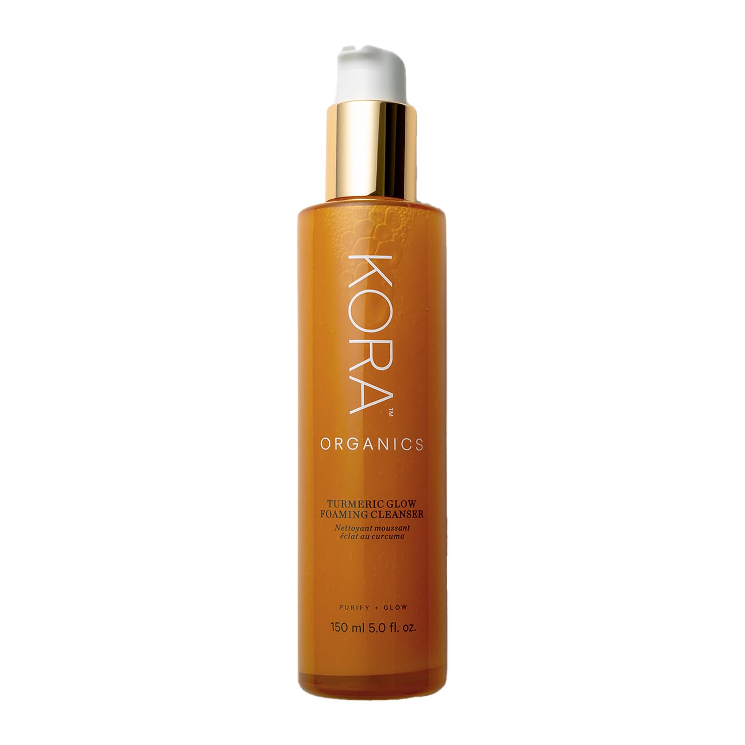 KORA Organics Turmeric Glow Foaming Cleanser, Cleanse & Nourish, Certified Organic, Cruelty Free, 5.07 oz - Face Cleanser