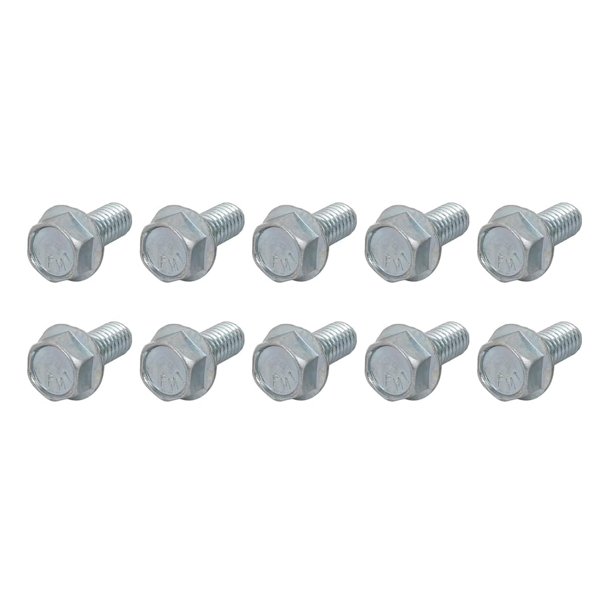 0.37 x 3 in. Zinc Flange Bolts with 0.37 in. Flang Nuts Zinc - 120 Piece