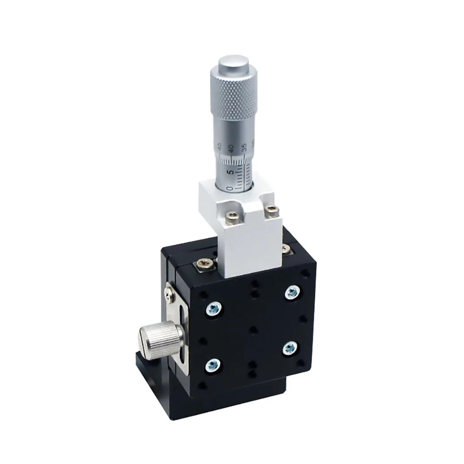 IGNVXMGKP 40 * 40mm Z Axis Sliding Table Manual Displacement Vertical-Lift Fine Tuning Platform Cross Roller Guide Linear Stage Sliding