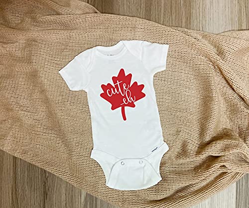 Cute-eh Canadian Baby Bodysuit | Baby Gift | Canada Baby Jumpsuit2