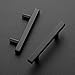 Ravinte 30 Pack 5 inch Square Cabinet Pulls Matte Black Stainless Steel Kitchen Drawer Pulls Cabinet Handles 5”Length, 3” Hole Center