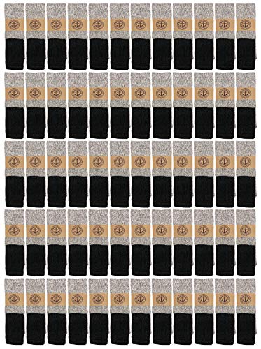 Yacht & Smith Mens Cotton Thermal Tube Socks, Cold Weather Boot Sock Shoe Size 5-10