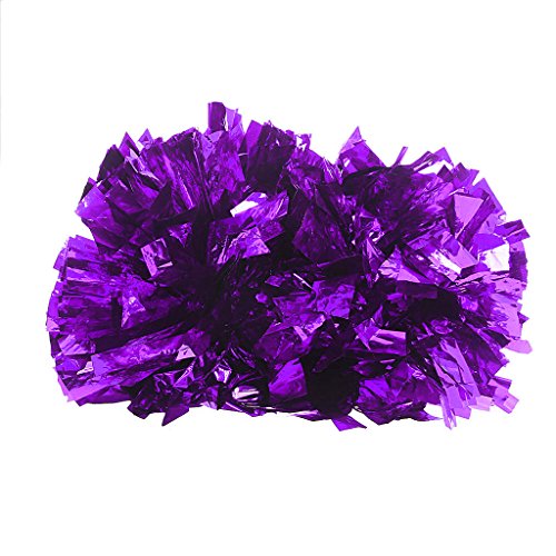 MONLEYTA Balle De Danse Pom Poms Pom-Pom Girl Pom-Pom Girl Cheer Cheer Dance Party Football Club Décor Violet Cover