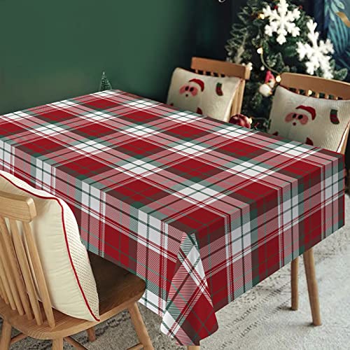 MERCURY TEXTIL- Mantel de Navidad, Mantel Navideño Rectangular Anti Manchas, Impermeable, Estampado. Decoración para Mesa de Navidad y Fiestas Navideñas (Color A, 140x250cm)