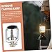 KESYOO 2 Sets Rechargeable Camping Lamp Propane Lantern Solar Outdoor Gas Light Lightweight Portable Emergency Lighting Tool