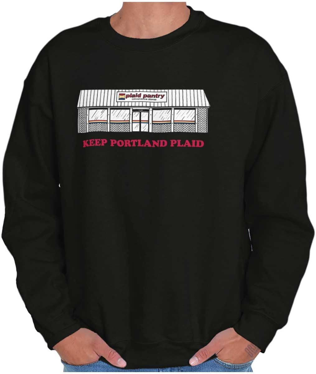 Brisco Brands Plaid Pantry Keep Portland Plaid Sweatshirt for Men or Women