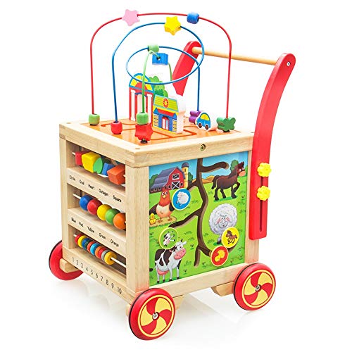 Preisvergleich Produktbild Lihgfw Modische Baby Wanderer, Baby Wanderer, Kinderwagen, Babyschatzkästen, Spielzeug, Baby-justierbare Speed Walkers, geeignet für Kinder über 1 Jahr alt (Color : Multi-Colored)