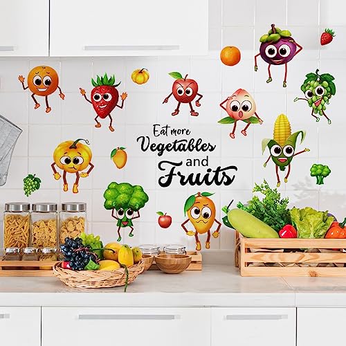 Vinilos Decorativos Frutas y Verduras Cartoon 3 Unidades miniatura 2