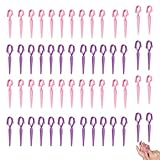NentMent 80 Pack Nail Polish Stencils Nail Sidewall Clips Holder Clamps Non-Spill Nail Guard Applicator Cuticle Protector for Painting Nails Tips Gel Finger Extension False Nails Tips French Tip Cover