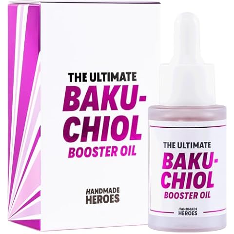 Handmade Heroes 2% Bakuchiol Booster Oil with Sugarcane Squalane, All Natural Retinol Alternative For Radiant and Line Smoothing 0.75oz Cover