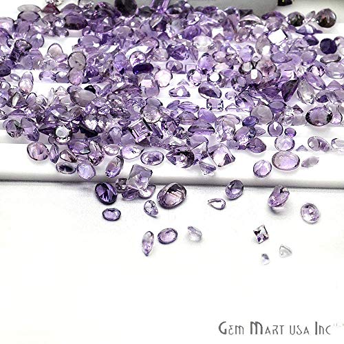 Wholesale 50cts Mix Amethyst,Loose Faceted Stones, Amethyst Mix Gemmartusa Loose Gemstone(AA-60001) - Thumbnail 5