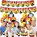 The King of the Forest Birthday Party Supllies, Lion Party Banner,Cake Toppers,Balloons for Lion Party Guard Decorations