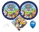 Paw Patrol Plates and Napkins Party Bundle for 16 Guests