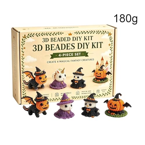 Broderie de perles mignonnes pour Halloween et décoration de bureau