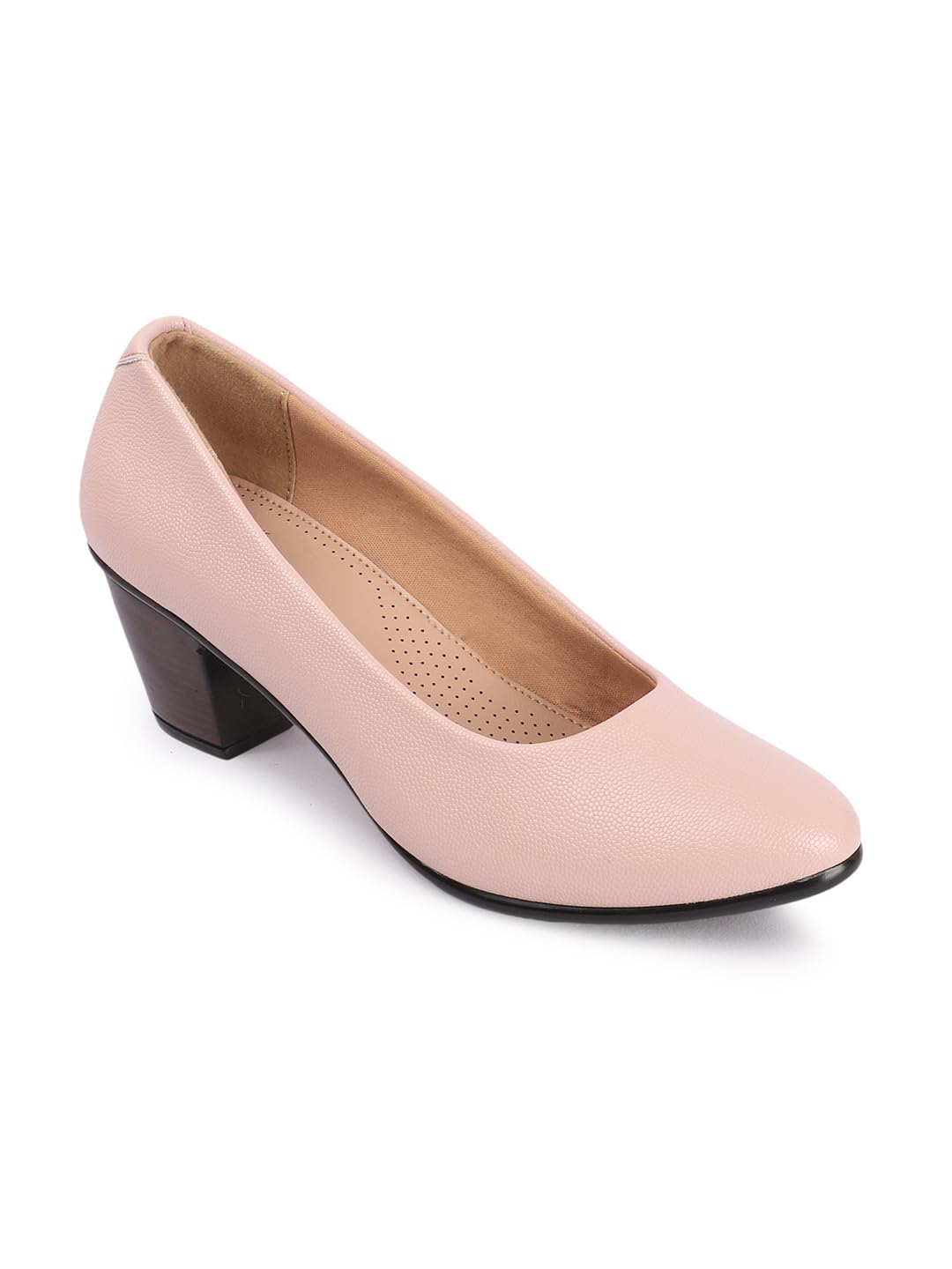 carlton london Women Comfortable Block Heel Pointed Toe Slip On Fashion Shoes for Daily use, Office use, Casual use-picture-38