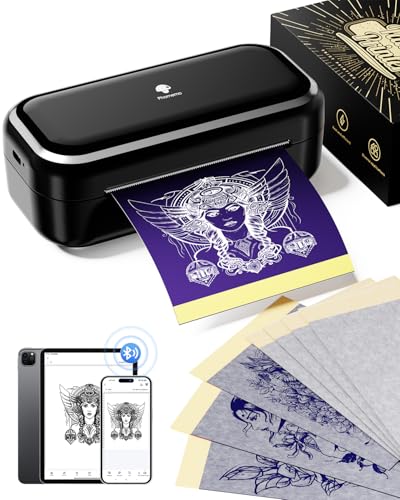 Phomemo TP31 Termocopiadora Tattoo, Impresora Termica Tattoo, Impresora Tatuajes con 30 Hojas de Papel de Transferencia para Tatuajes, Compatible con Smartphone y Tablets