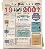 Zyulin 19th Birthday Card, 19 Year Old Birthday Gift for Daughter Son, Retro 19th Birthday Decorations for Boys Girls