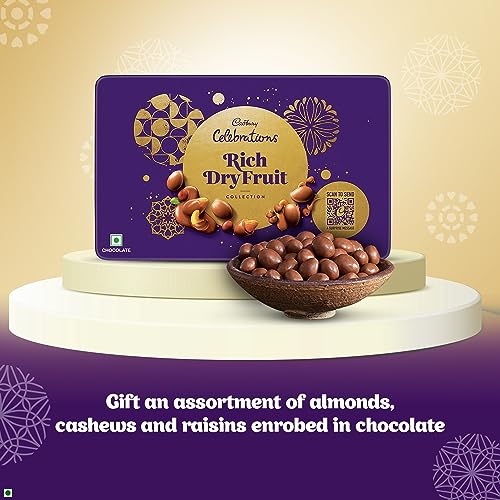 Image of Cadbury Celebrations Rich Dry Fruit Collection Chocolate Gift Box, 177 g (Pack of 3)