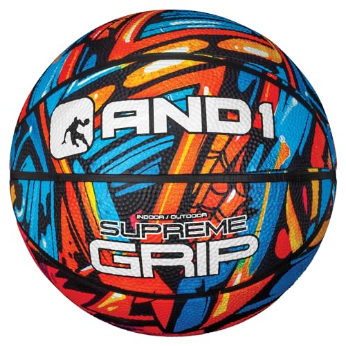 Image of AND1 Mini Basketball Pack Set for Kids (Deflated w /Pump Included): - 7-Inch Premium Youth Size Basketballs, Easy to Grip