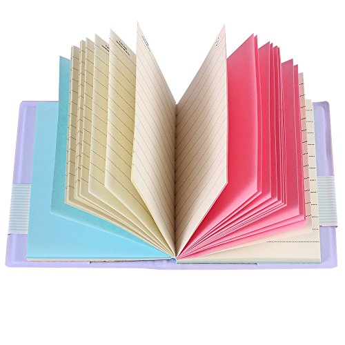 Ipienlee Mini Pocket Notebook Little Notepad Diary Journal Pu Leather Smiley Face Small Note Pads, Pack Of 6 (6Pcs 3.14Inch X 4Inch Notebook) #TOP6