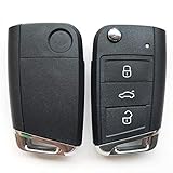 golf 3 wegfahrsperre anlernen ❤ Keine Logos oder Embleme. Tasten Schluessel Gehaeuse 3 Tasten Auto Flip Klappschlüssel Shell Remote Key Cas, Für Volkswagen VW Golf 7 Mk7 Passat Käfer Bora Polositz Leon Skoda Octavia