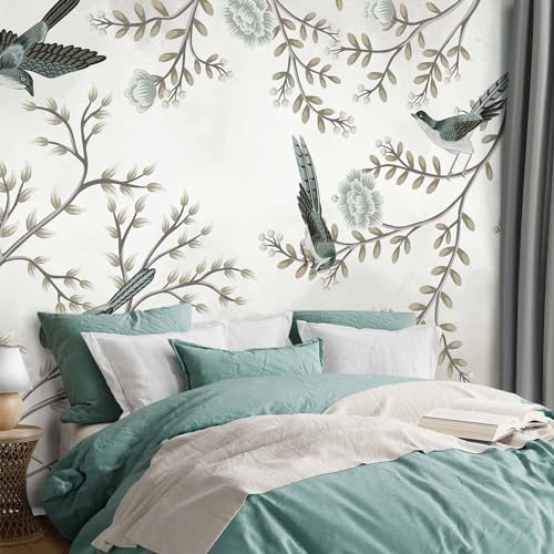 artgeist Premium Wall Mural Bird 98x69 in - Non-Woven Wallpaper Fleece Wall Decor Photo Print Picture Image Design Tree Flowers Nature b-C-10064-a-b - Thumbnail 5