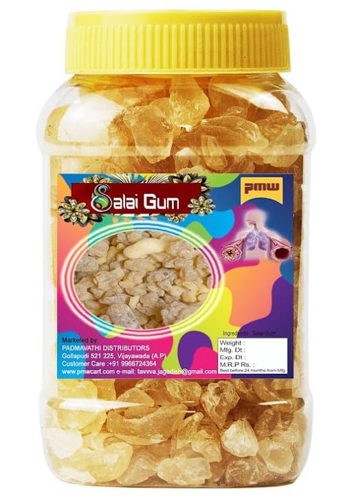 Pmw - Grade A Quality - Boswellia Serrata Gum - Salai Gum - Shallaki - 1 Kilo - Loose Packed