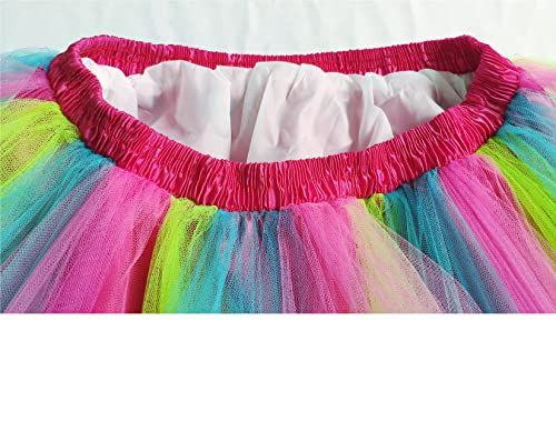 Ellames Women's Vintage 1950S Tutu Petticoat Ballet Bubble Dance Skirt Rainbow M #TOP2