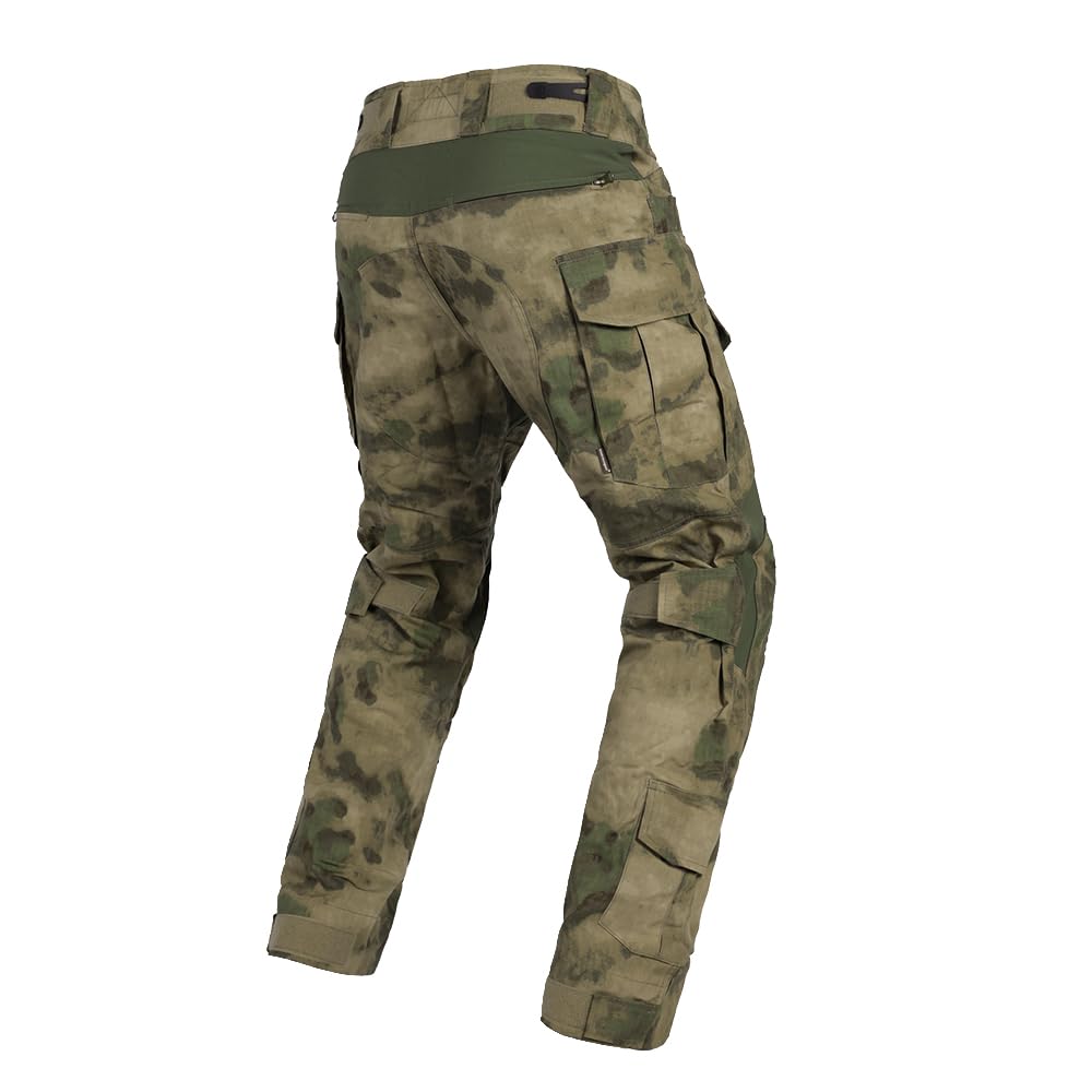 EMERSONGEAR Gen3 Pantalon de Paintball avec genouillères, Pantalon de Combat Militaire, Airsoft, Pantalon BDU, At-FG, Taille L