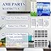 AMI PARTS W10311524 AIR1 Fresh Flow Air Filter & W10346771A Produce Preserver Replacement Compatible with Refrigerator (Pack of 2 Each)