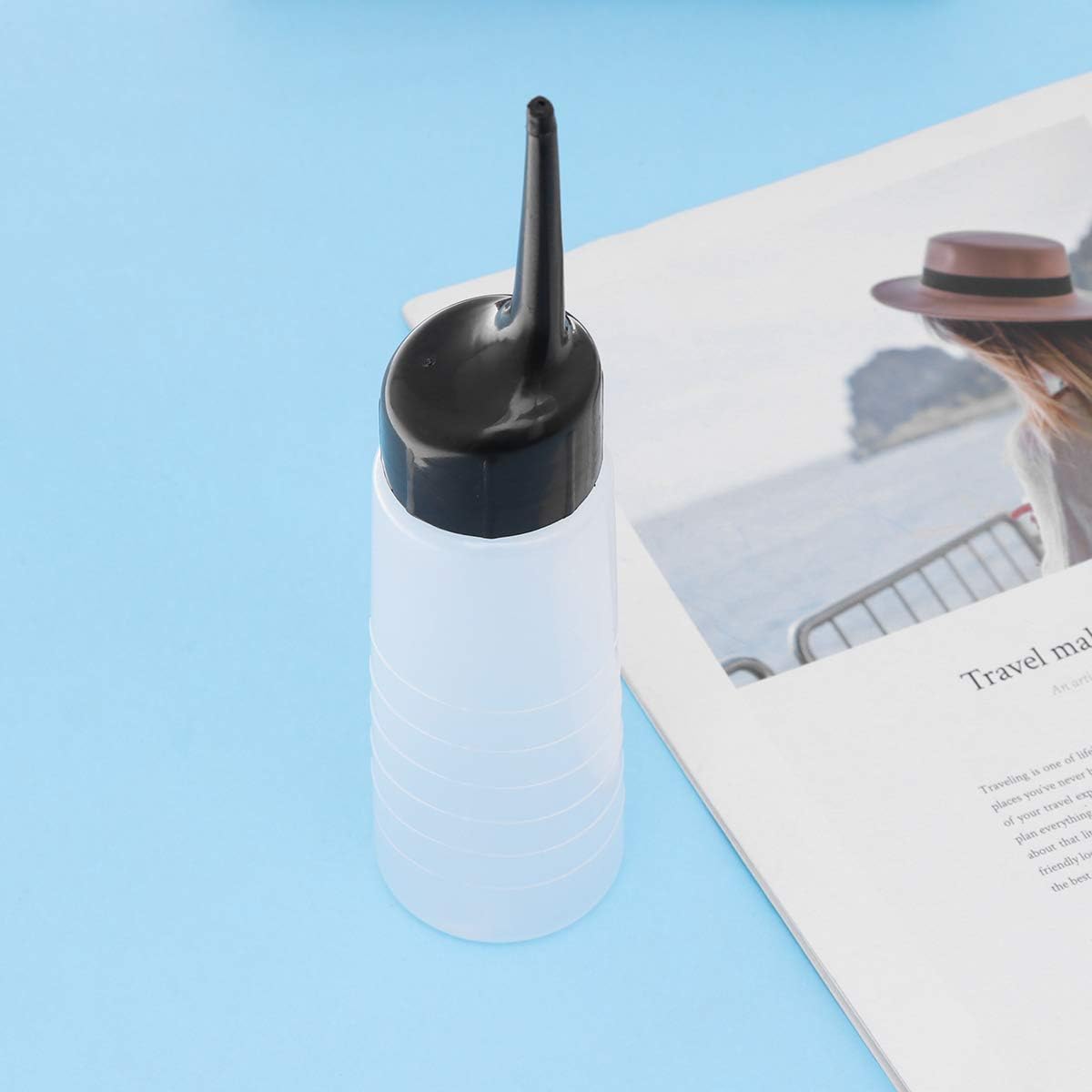 HEALLILY Empty Applicator Bottle Hair Dye Bottle with Black Slant Tip for Applying Hair Color : Beauty & Personal Care