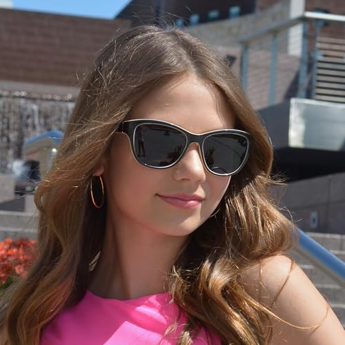 LVIOE Polarized Sunglasses for Women, Classic Fashion Sunglasses Anti Glare 99.99% UV Protection2