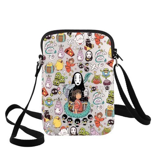 G2TUP No Face & Chihiro Crossbody Bag Japanese Anime Lovers Gift Anime Movie Character Shoulder Bag Cartoon Movie Merch (No Face CB)