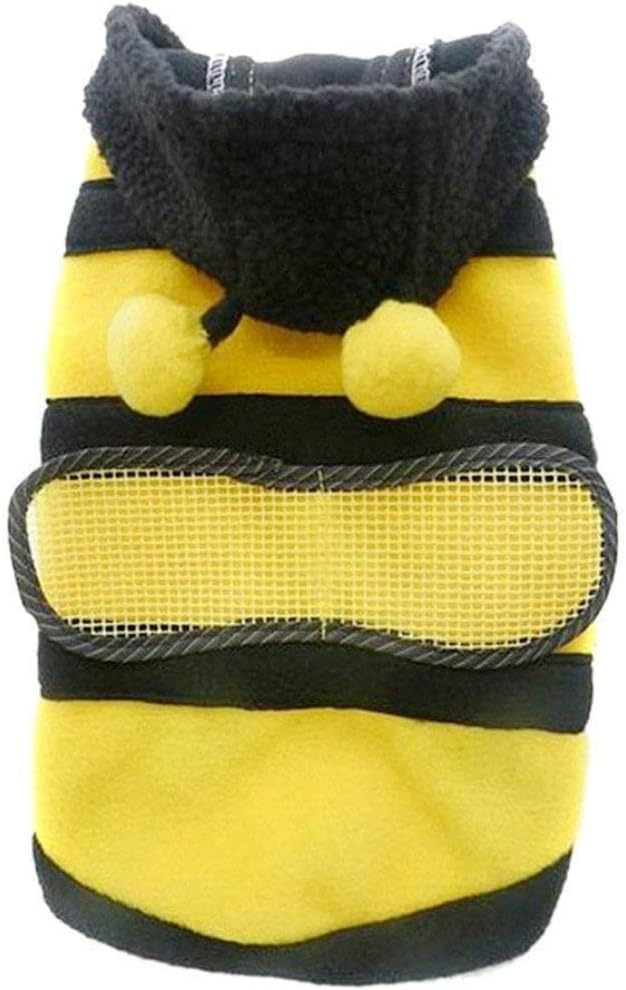 Coat Hoodie Tqwy Small Bumblebee Dog Cat Puppy Halloween Clothes Pet Apparel Bumble Bee Dress Up Pet Coat Hoodie
